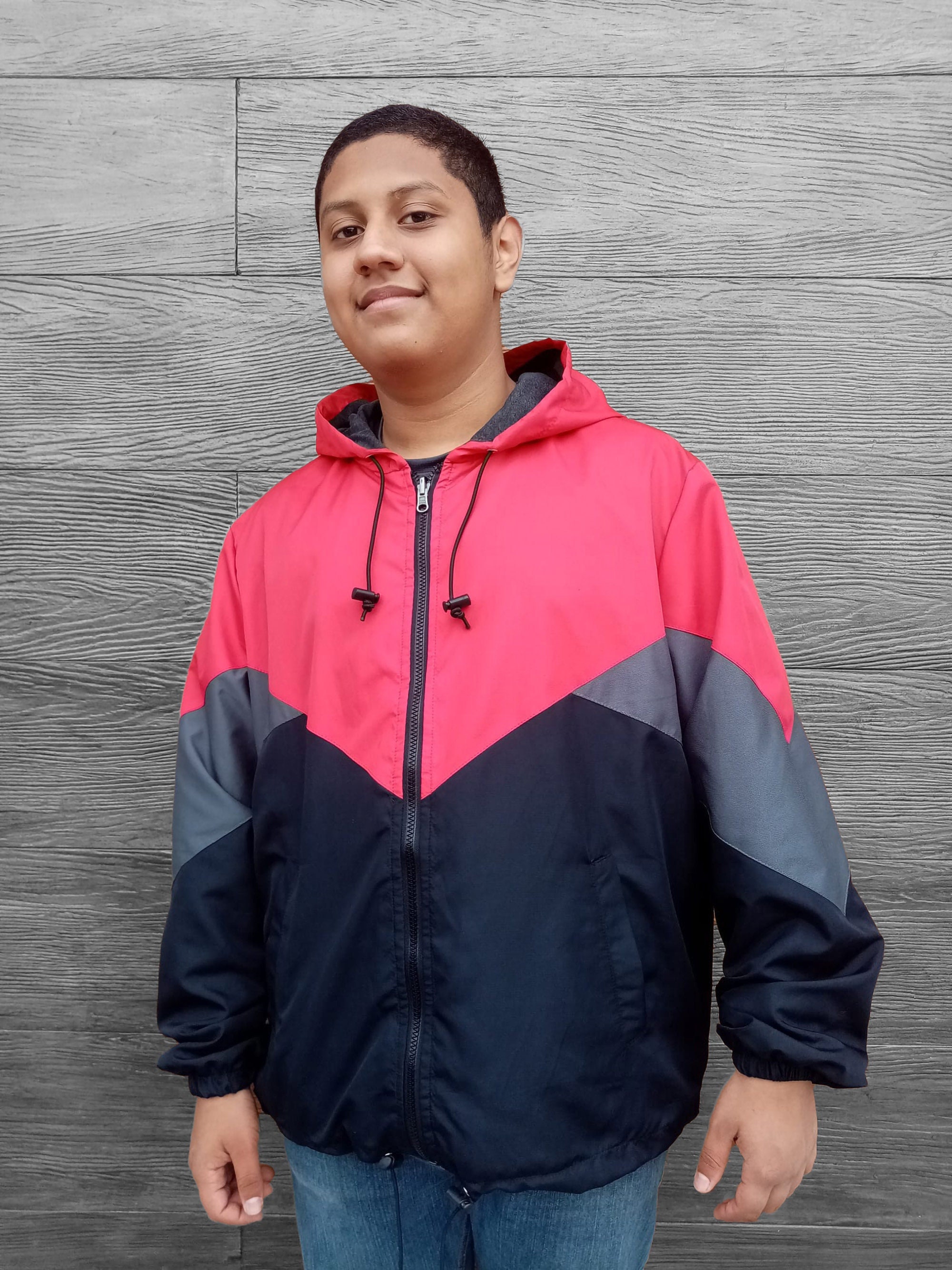 Collared windbreaker cheap