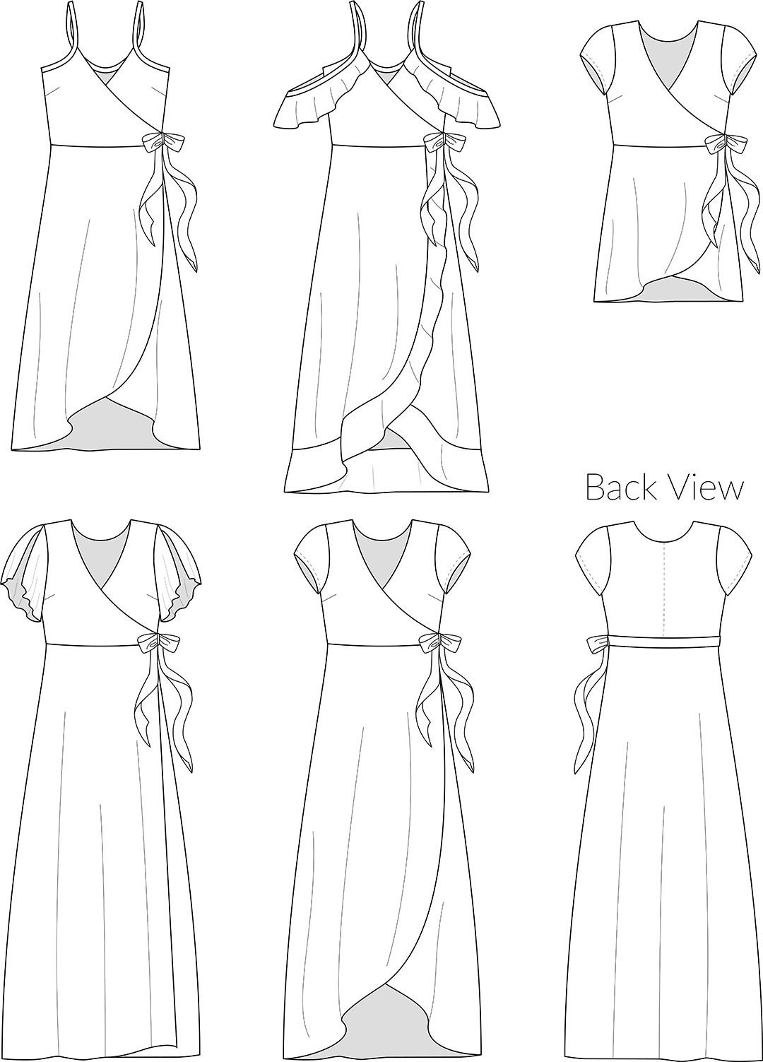 Boardwalk Wrap Dress Pattern | Etsy UK