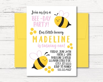 bee invitations etsy