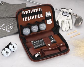 Coffret cadeau de golf personnalisé, trousse à outils gravée et accessoires