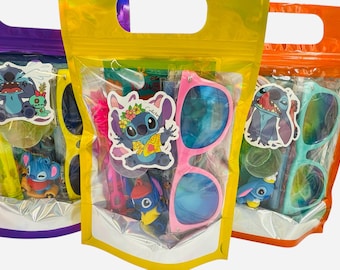 Stitch Party Favor Bag: Keychain, Pen, Slime, Stickers - Kids Birthday Goodie