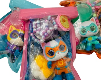 Super Kitties Birthday Favor Bag: Mini Toy, Mask, Slime & Stickers