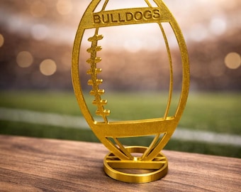 Personalized Football Centerpiece: Custom Colors & Name