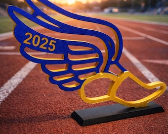Winged Running Shoe Centerpiece | Track Banquet Decor