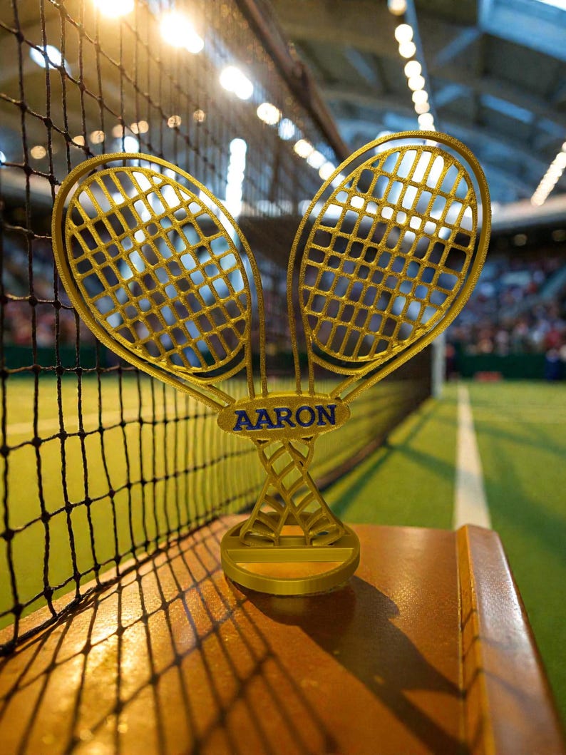 Custom Tennis Racket Centerpiece – Double Sided – Personalized – 8.25 ...