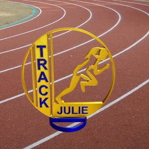 Personalized Track Runner Centerpiece | 3D Printed Sports Decor
