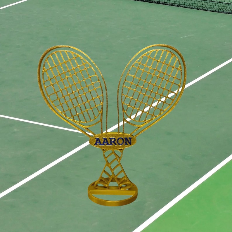 Custom Tennis Racket Centerpiece – Double Sided – Personalized – 8.25 ...