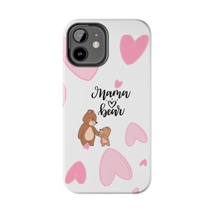Stoere telefoonhoesjes - Mama Bear-ontwerp, Moederdagcadeau, beschermende telefoonhoes, schattige moederaccessoires, cadeau voor haar
