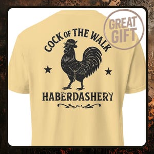 Rooster Tee Shirts – Funny Chicken T-Shirt, Vintage Farm Graphic Tee, Henhouse Humor, Chicken Lover Gift, Comfort Colors Barnyard Shirt