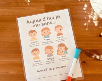 Educative des émotions affiche - pdf à imprimer
