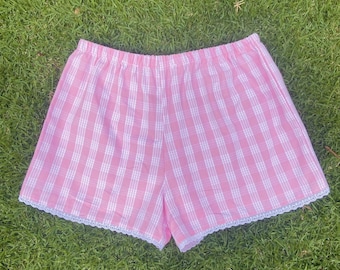 Pantaloncini Palaka con bordo in pizzo / Realizzati a mano alle Hawaii