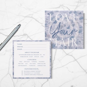 Monat Event Card Questionnaire Information - Digital File Only - 4.5 &quot;x 4.5&quot; Cute Square Info Card!