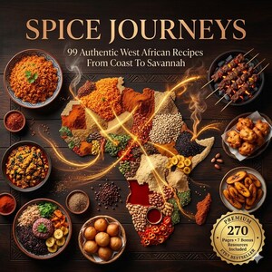 Spice Journeys West-Afrikaans kookboek | 99 authentieke recepten (digitale download)