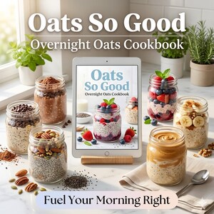 Oats So Good: Kokbok med proteinrik havregryn över natten (digital nedladdning)