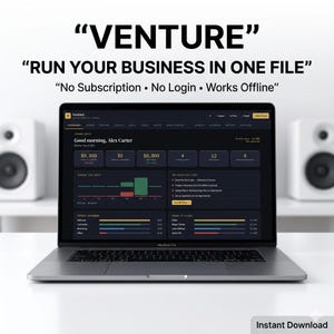 Dashboard voor kleine bedrijven | Freelance klanttracker, factuurgenerator, financiële tracker | Offline HTML-app | Direct downloaden
