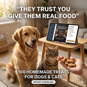 Ultimat husdjursvårdspaket | Pet Care Hub + 300 recept på hund- och kattgodis | Digital nedladdning | Present till husdjursmamma | Veterinärspårning Hemgjorda godsaker bild 7