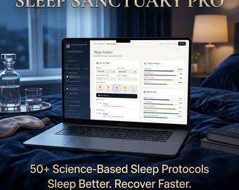 Sistema di ottimizzazione del sonno / 50 protocolli basati su evidenze scientifiche / App per il monitoraggio del sonno / Guida agli integratori / Download digitale / Strumento per alleviare l'insonnia