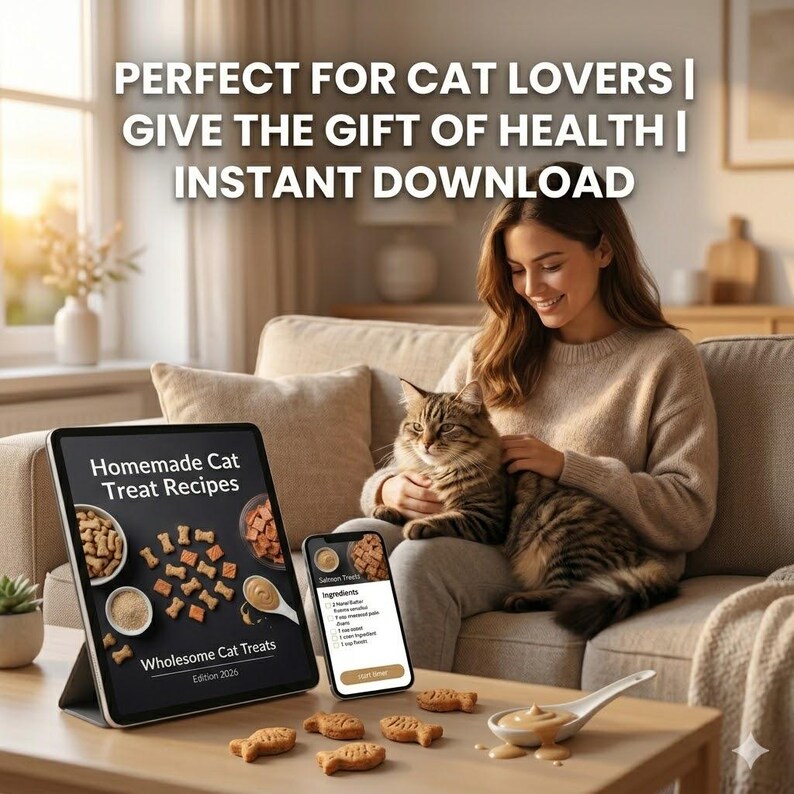 Ultimat husdjursvårdspaket | Pet Care Hub + 300 recept på hund- och kattgodis | Digital nedladdning | Present till husdjursmamma | Veterinärspårning Hemgjorda godsaker bild 13