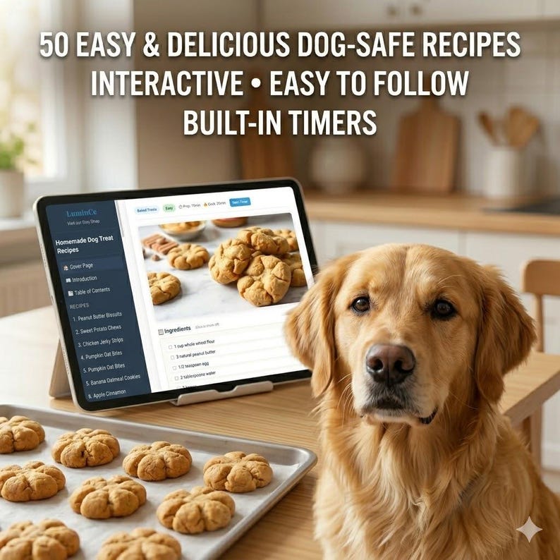 Ultimat husdjursvårdspaket | Pet Care Hub + 300 recept på hund- och kattgodis | Digital nedladdning | Present till husdjursmamma | Veterinärspårning Hemgjorda godsaker bild 18