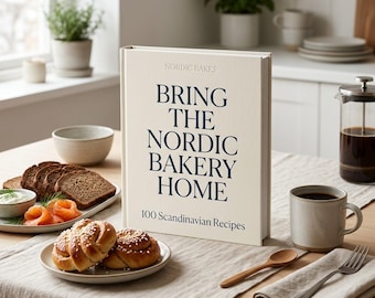 Scandinavian Cookbook | 100 Nordic Bakery Recipes PDF | Cardamom Buns, Rye Bread, Smørrebrød | 5-Course Guide, Chef Tips & Calories
