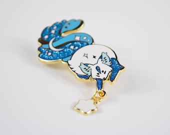 Celestial Star Catcher Fox, Loaf Tarot, Enamel Pin Accessory