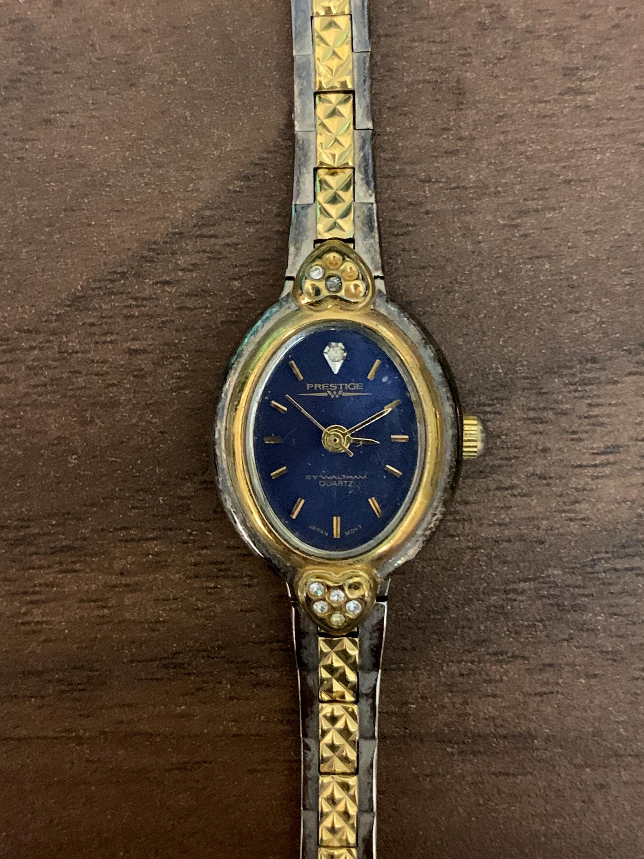 Prestige by Waltham Watch Women\'s Gold Tone Bracelet Quartz Waltham Watch Prestige Quartz Gold Vintage  main image 3