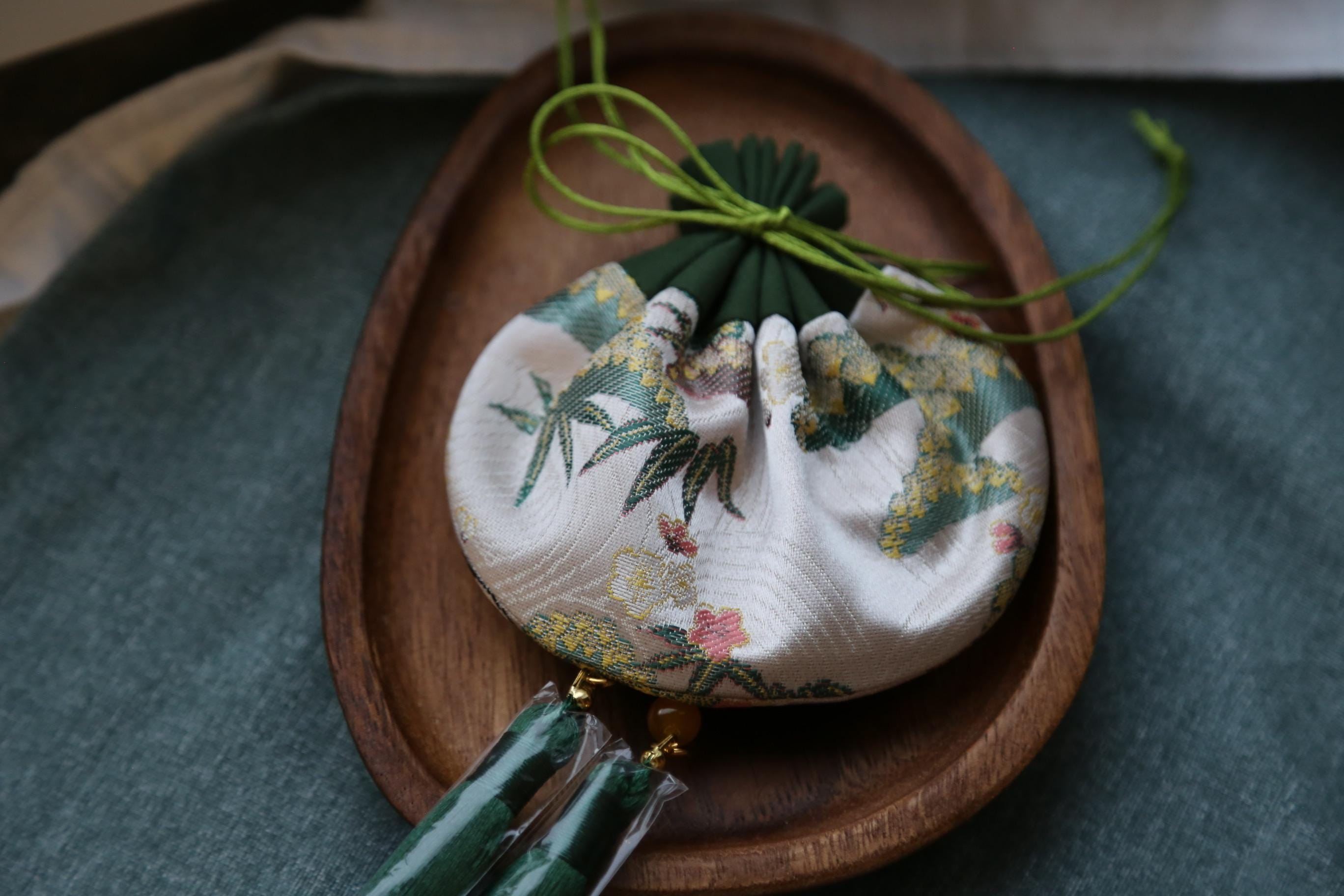 Song Brocade Lucky Sachet Year of the Horse Charm Chinese Silk Jacquard Fragrance Pouch Hanfu Accessory New Year Gift Orient