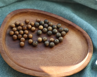 Pulsera personalizada de jade y madera / Diseño personalizado de jade nefrita, madera de agar y sándalo / Cuentas de 6 mm u 8 mm / Hecho a pedido
