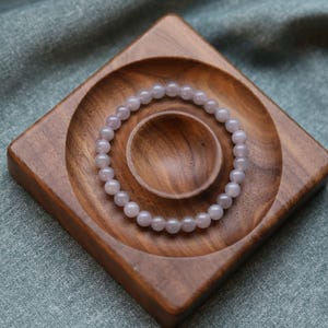 Collier En Jade Lavande De Turquie - 2 Rangs, Perles 8mm, 425 Carats - Argent Massif 925, Neuf