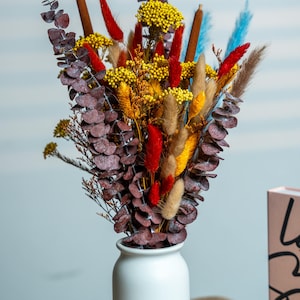 Bohemian dried flower bouquets,natural eucalyptus,love grass, vase decoration,table decoration,pastoral wedding decoration,floral ornaments