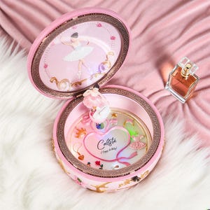 Personalized Carousel Music Box: Ballerina Keepsake, Engraved Gift