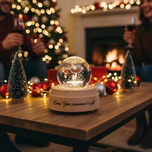 The Nightmare Before Christmas Musical Glitter Globe Train