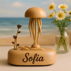 Caja de música de madera personalizada: 32 canciones, nombre y fecha grabados