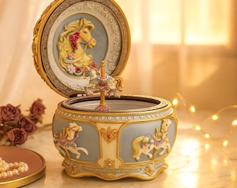 Joyero personalizado para niña, joyero musical personalizado, regalo grabado para ella, elegante joyero musical, joyero para ella