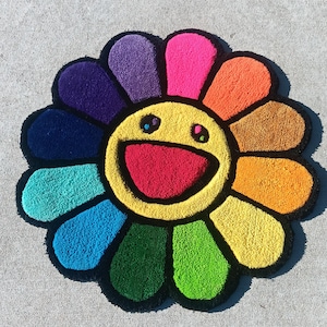 Takashi Murakami Flower Rug