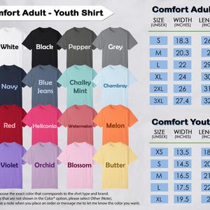 a chart showing the different types of t - shirts for men and women