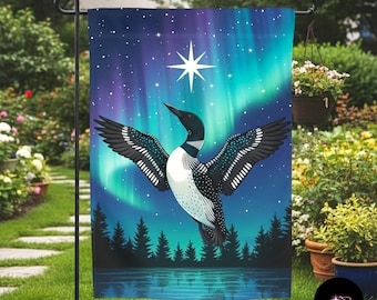Minnesota Resistance Garden Flag, Rebel Style Loon Outdoor Banner, Bold Statement Yard Flag, Rustic Protest Decor, Outdoor Display Flag
