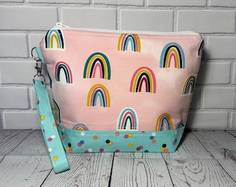 knitting project bag Zipper Project bag crochet shoe bag zipper bag