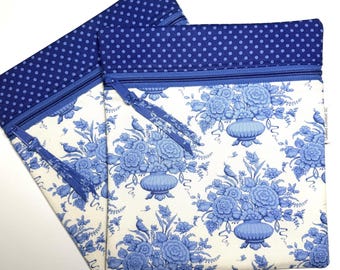 Small Cross Stitch Project Bag: Tilda Something Blue, 9x10, Needlework Organizer