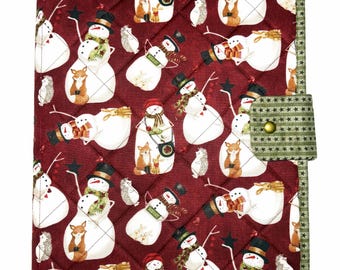 Cross Stitch Project Folder:  Northern Christmas, 5 Interior Pockets Needlework Portfolio