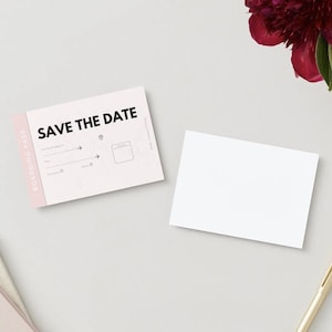 Instapkaart Save the Date | Reishuwelijksuitnodiging | Bestemming bruiloft sjabloon | Bewerkbare digitale download