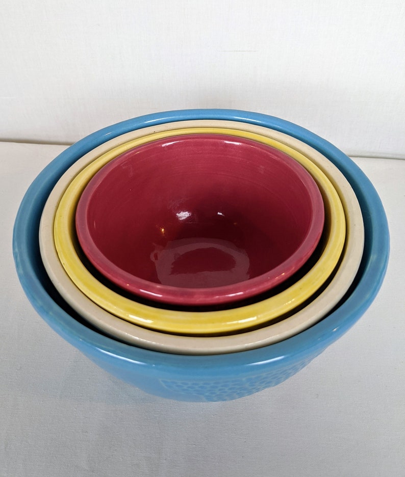 RRP Roseville Pottery Nesting Bowls Set of Four Etsy