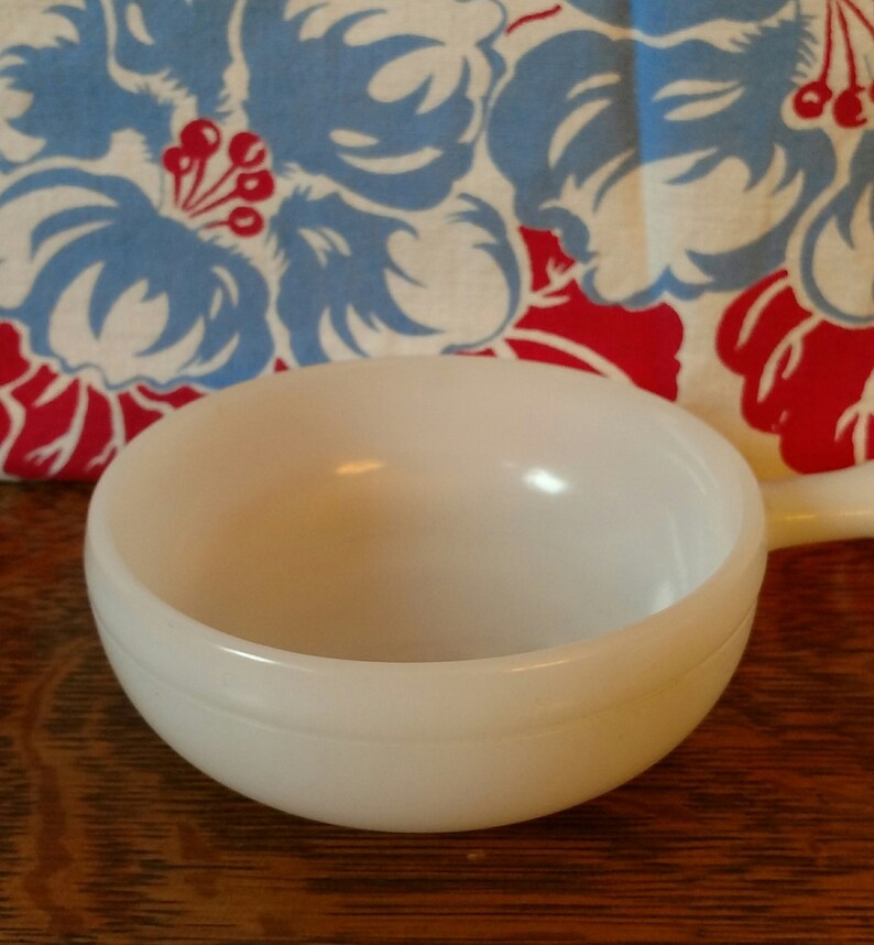 Vintage Mid Century Milk Glass Glasbake Soup Bowl Ramekin Etsy