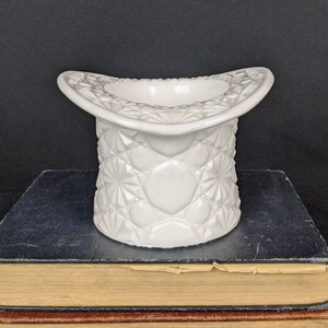 Vintage Milk Glass Top Hat Vase by Fenton Glass
