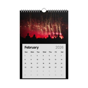 2026 Fireworks Photography Wall Calendar - Fire In The Sky | Professional Fireworks Art | USA Pyrotechnics Display Calendar | America 250