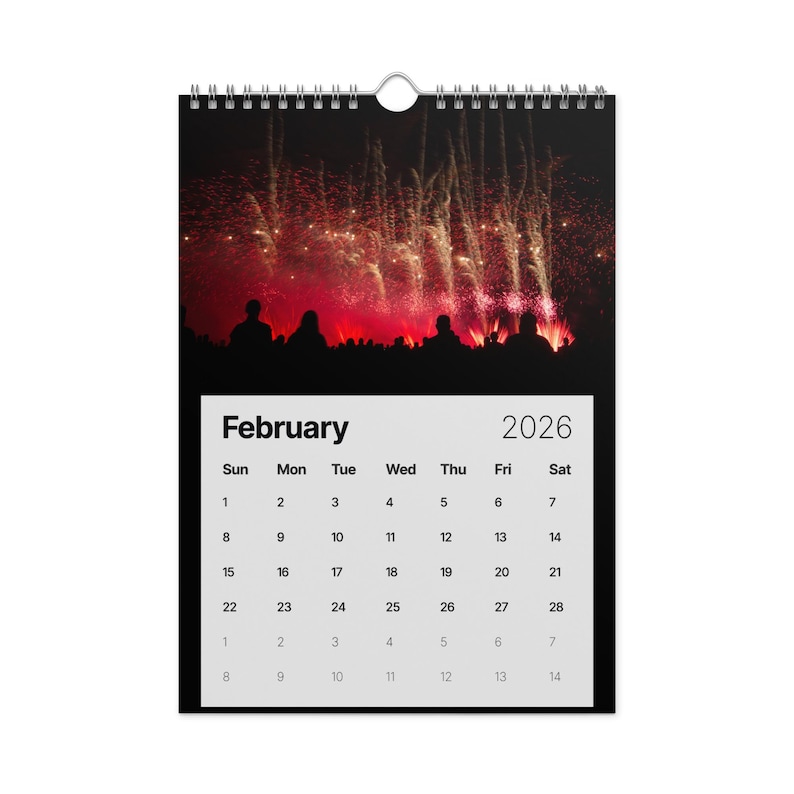 2026 Fireworks Photography Wall Calendar - Fire In The Sky | Professional Fireworks Art | USA Pyrotechnics Display Calendar | America 250