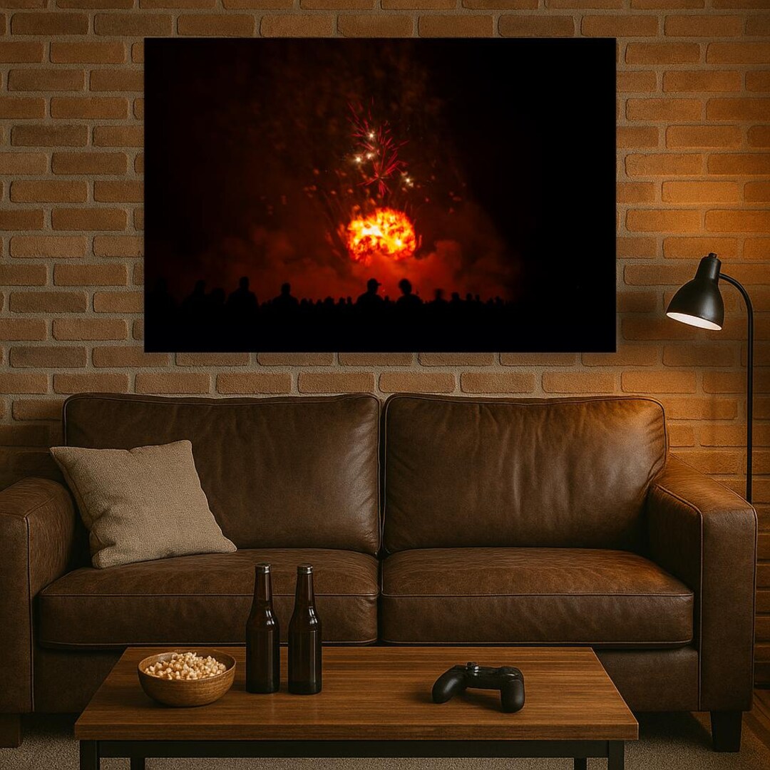 Ignite the Sky #009 Fireworks Fine Art Print | Fiery Explosion ...
