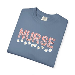 Floral Nurse T-Shirt, Unisex Floral Tee, Gift for Nurses, Nurse Appreciation Day, Medical Staff Apparel, Cute Nurse Shirt