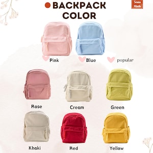 Small Backpack Names Personalized Mini Kids Backpack – Custom Name Small Toddler Bag ...
