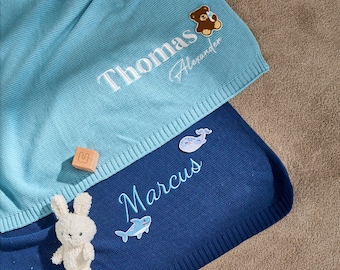 Personalized Baby Blanket | Custom Baby Name Blanket | Embroidered Baby Blanket | Unique Baby Shower Gift